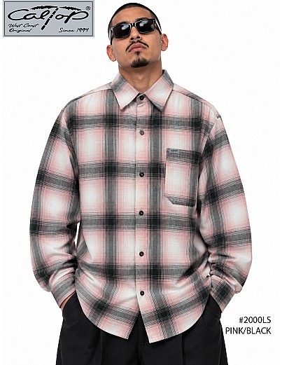 2000 L/S Plaid Color Base : Pink-Black
